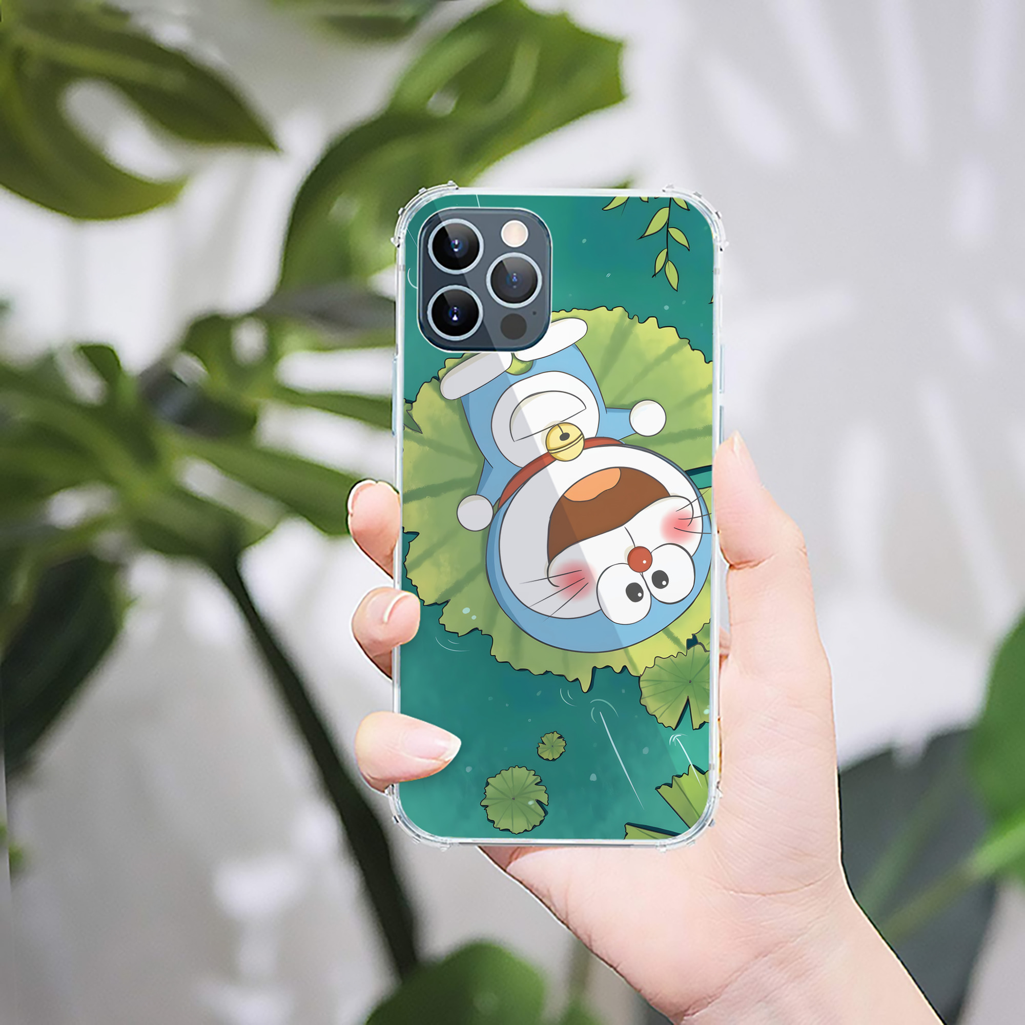 （画像用） ドラえもん Doraemon 【iPhone 12シリーズ対応】透明スマホケース（クリアソフトケース）